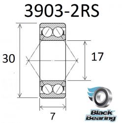 BLACK BEARING B3 roulement 3903-2RS