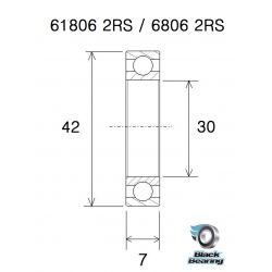 BLACK BEARING B3 Roulement - BB30