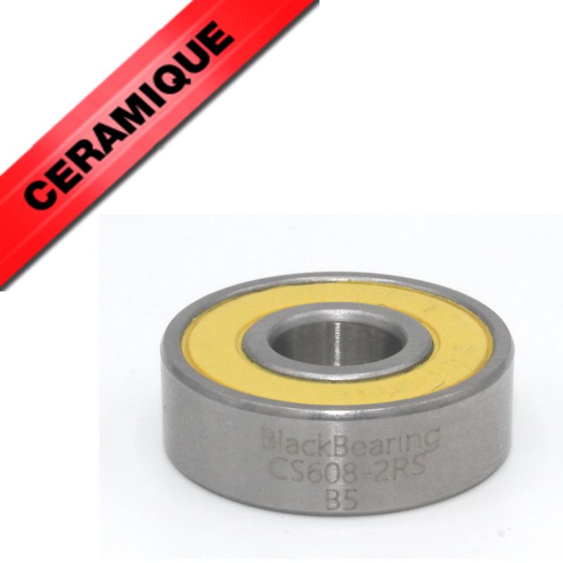 BLACK BEARING Céramique - Roulement 608-2RS