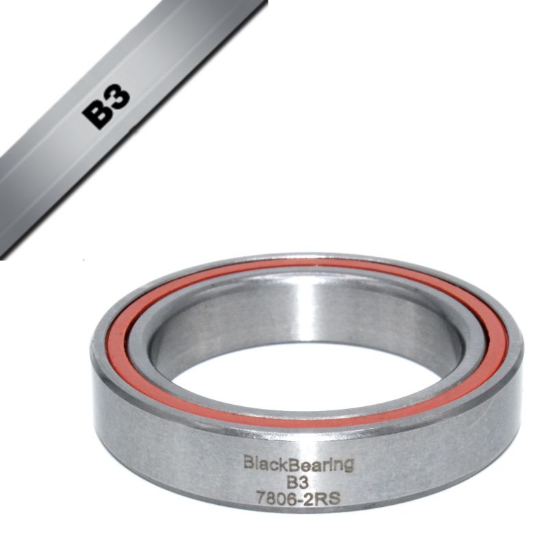 BLACK BEARING B3 roulement 71806-2RS / 7806-2RS