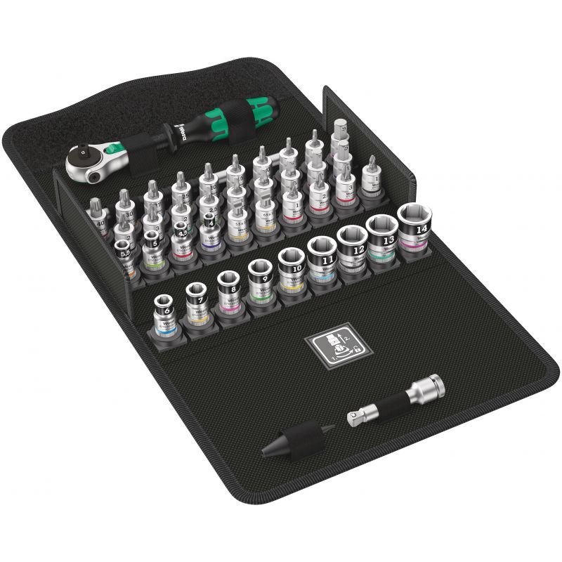 Wera - Cliquet 8100 SA All-in Zyklop Speed 1/4" avec Set d'Embouts