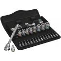 Wera - Cliquet en Métal Zyklop Switch 1/4" avec Set d'Embouts