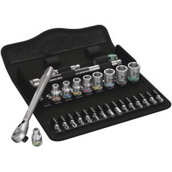 Wera - Cliquet en Métal Zyklop Switch 1/4" avec Set d'Embouts