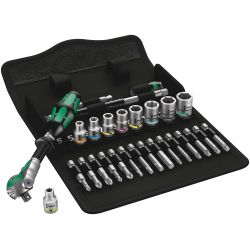 Wera - Cliquet Zyklop Speed 1/4" avec Set d'Embouts