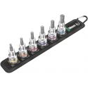 Wera - set embouts allen (6 pans) - 1/2 avec fonction retenue vis - 6 pces