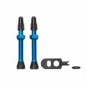 MOMUM - Set 2 valves aluminium base ronde - TAV - 44mm - BLUE