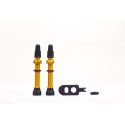 MOMUM - Set 2 valves aluminium base ronde - TAV - 44mm - GOLDEN