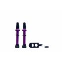 MOMUM - Set 2 valves aluminium base ronde - TAV - 44mm - PURPLE
