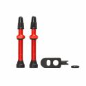 MOMUM - Set 2 valves aluminium base ronde - TAV - 44mm - RED
