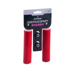 MOMUM - Grips silicone  GERAGRIP BALBOA -  34MM -  RED