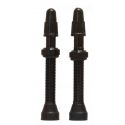 EGD - Set 2 valves aluminium base ronde  - 44mm - BLACK