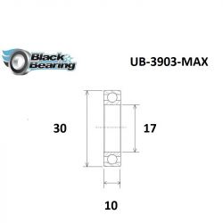 Roulement MAX - BLACKBEARING - 3903 2rs
