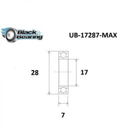 Roulement MAX - BLACKBEARING - 17287 2rs