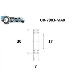 Roulement MAX - BLACKBEARING - 7903 2rs