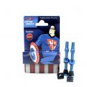 CAPTAIN PROTECT - valves alu. 44 mm - bleu