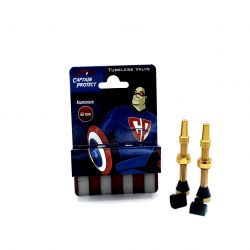 CAPTAIN PROTECT - valves alu. 44 mm - or