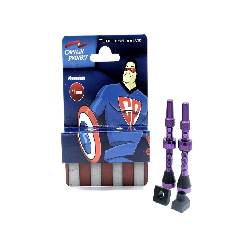 CAPTAIN PROTECT - valves alu. 44 mm - violet